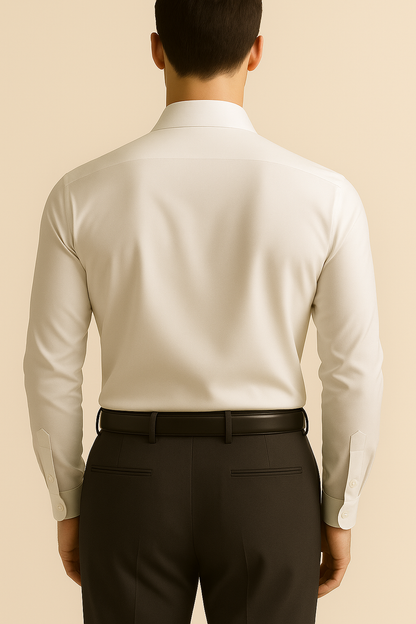 Prestige Edition Soft Silver White Formal Shirt