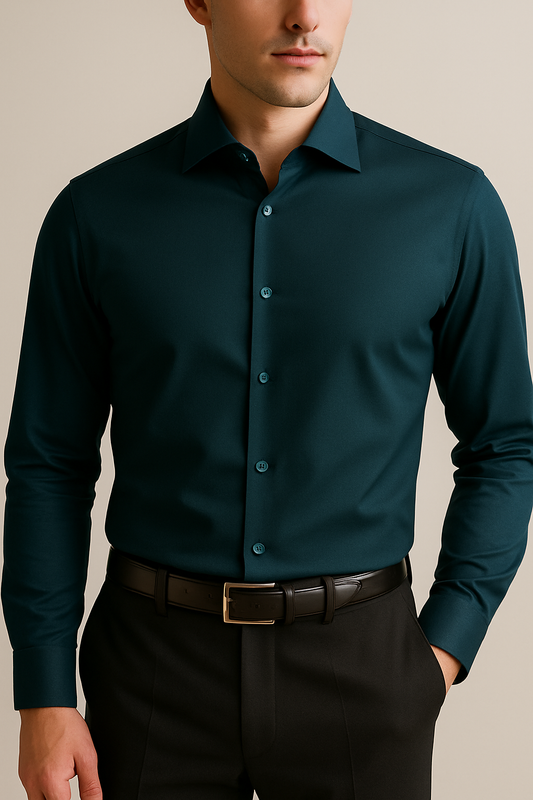 Prestige Edition Deep Teal Green Formal Shirt