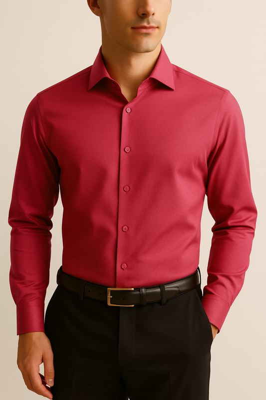 Prestige Edition Raspberry Wine Formal Shirt