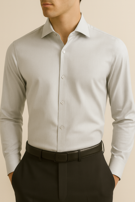 Prestige Edition Silver Grey Formal Shirt